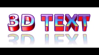 How to make 3D TEXT in MS Word || 3D text