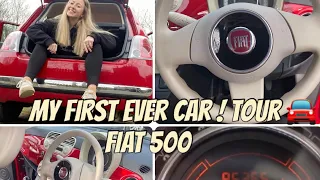 FIAT500 CAR TOUR! MY FIRST CAR!!!