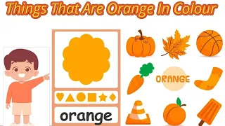 Orange Colour For Kids| Learn About Naturally Found Orange Colour Objects@Futurechampskidstv