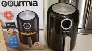 Gourmia 2.2Qt Digital Air Fryer Unboxing + Nathans Crinkle Fries First use