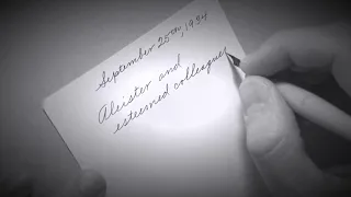 Rare video of Palmer Method style handwriting from 1934 (re-enactment)