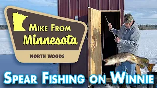 Spear Fishing on Lake Winnibigoshish