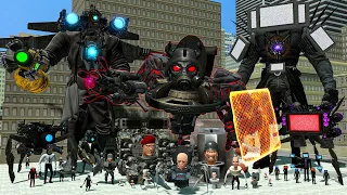 ALL SKIBIDI TOILET BOSSES FROM 1-72 EPISODES VS TITAN CAMERAMAN/TV MAN AND SPEAKERMAN In Garry's Mod