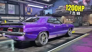 Need for Speed Heat Gameplay - 1200HP '70 PLYMOUTH BARRACUDA Customization | Max Build