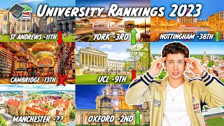 UK UNIVERSITY RANKINGS 2023 REACTION! (New Best & Worst UK Universities)