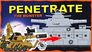 "Penetration into the Iron Monster" Cartoons about tanks