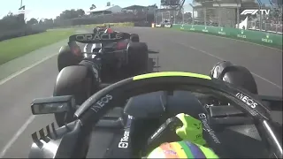 F1 Onboard Lewis HAMILTON Race Start | Hamilton vs Verstappen | Australia 2023