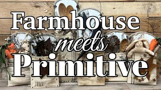 PRIMITIVE MEETS FARMHOUSE |  HOME DECOR DIY | TAILORED CANVAS