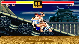 CHUN-LI ➤ Street Fighter II' Champion Edition ➤ (Hardest) ➤ 4K 60 FPS