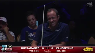 VAN BOENING LEAPS OUT OF CHAIR! Shane Van Boening vs Francisco Bustamante | 2016 US Open 8-Ball