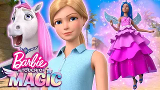 Barbie & Alo Summon The Sapphire Fairycorn! | Barbie A Touch Of Magic Season 2 | Netflix Clip