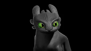 Toothless Facial Animation Tests