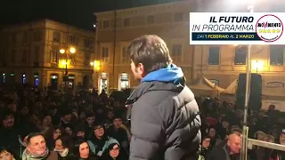 Alessandro Di Battista in piazza a Sarzana [03.02.2018]