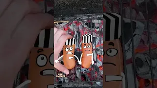 Life Doodles | Sausages on coals 😱 #lifedoodles #doodle #shorts #cartoon #shortvideo #doodleart