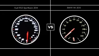 Audi RS3 2014 vs BMW 1M 2012