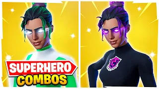 5 NEW TRYHARD SUPERHERO SKIN COMBOS IN FORTNITE!