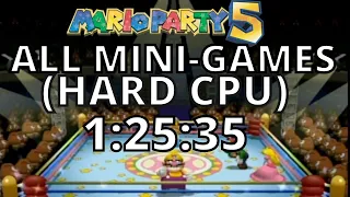 [FWR] Mario Party 5 All Mini-Games Speedrun (Hard) in 1hr 25min 35sec