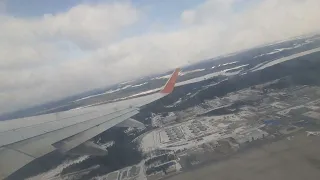 Взлёт Boeing 737-800 а/к Аэрофлот из Красноярска