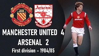 Manchester United vs Arsenal - First Division 1984-1985 Week 13 - Full match