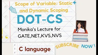 Part - 3 Scope of Variable Static and Dynamic scoping