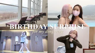 giving my friend a BIRTHDAY SURPRISE 🎉🎂 | KOREA VLOG | 한국 브이로그 [ENG/한글]