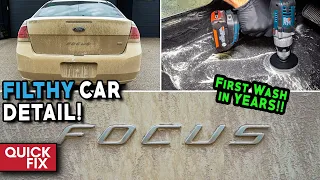 Super Cleaning a NEGLECTED Ford Focus!