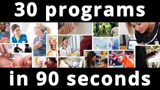 Take 90 seconds to see the 30 programs in Humber's Faculty of Health Sciences & Wellness