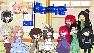 Fandoms react to each other | Alien Stage, Csm, Kny, Svsss, Ditoefv, Bsd, Oshi no ko and more|0.5/5|