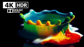4K HDR Beautiful Color Mixing Video | 60FPS Dolby Atmos