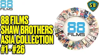 88 Films - Complete Collection of all 26 Shaw Brother's Blu-ray released so far by 88 Films...