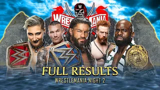 Full WWE WrestleMania 37 Night 2 Results
