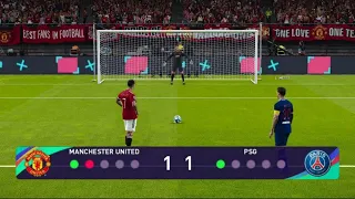 EFOOTBALL 2022 - Uefa Champions League - Manchester United Vs Paris Saint-Germain - Penalty Shootout