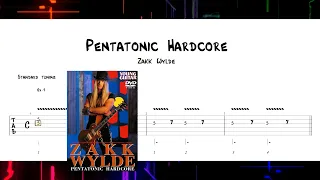 Zakk Wylde – Pentatonic Hardcore (1997) | GUITAR TAB (Standard tuning)