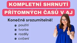 Kompletní shrnutí přítomných časů v angličtině, které jste hledali - konečně srozumitelně! 😄👍