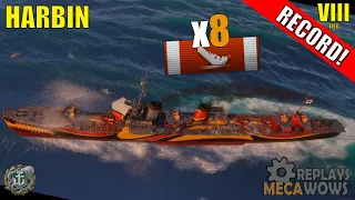 Harbin 8 Kills & 94k Damage | World of Warships Gameplay