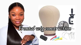 HOW TO MAKE A FRONTAL WIG | frontal wig construction | STEP BY STEP | beginners friendly