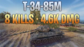 T-34-85M - Tier 6 Meta (8 Kills - 4.6k Dmg)