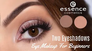 Beginners Eye Makeup Tutorial Using One Matte and One Metallic | How To Apply Eyeshadow #eyemakeup