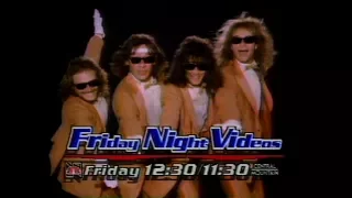 Friday Night Videos promo October 1984 RARE TV FOOTAGE commercial