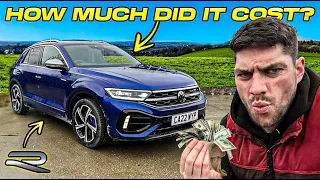 IT COST THOUSANDS TO REPAIR THIS BODGED/CRASHED VW T-ROC R!!