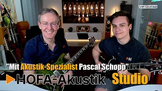 VIP-Guitar Studio: Eine Präsentation mit Akustik-Spezialist Pascal Schopp von Hofa