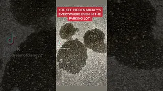 YOU KNOW YOU’RE LIVING DISNEY LIFE WHEN YOU SEE HIDDEN MICKEYS EVERYWHERE EVEN PARKING LOT #shorts