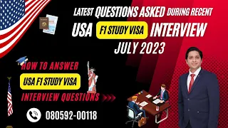 Latest Question Asked During USA F1 Student Visa Interview July 2023 | USA F1 Visa Interview 2023