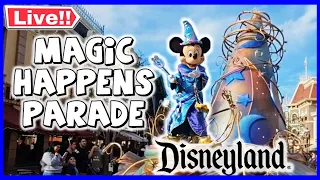 🔴  [#LIVE - En Vivo] Disneyland Magic Happens Parade |  (4.29.24)