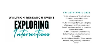 WRE 2022 "Exploring Intersections" - Friday 29 April (afternoon programme)