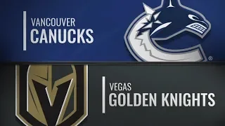 Recap: VAN vs VGK   Oct 24,  2018