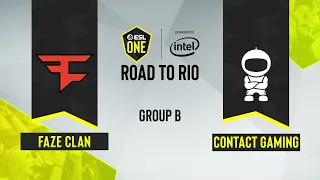 CS:GO - FaZe Clan vs. c0ntact Gaming [Inferno] Map 1 - ESL One Road to Rio - Group B - EU