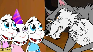 O Lobo, os Sete Cabritinhos e a Festa Surpresa | Conto | Desenho Animado com @OsAmiguinhosTV