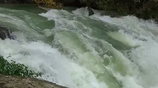 Fontaine de Vaucluse en crue, grandiose !