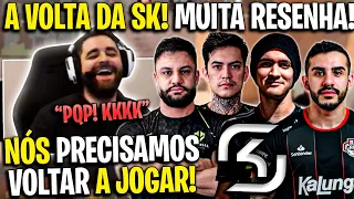 A VOLTA DA SK!🔥 FALLEN, FER, COLD, TACO E FNX NO SHOWMATCH!! MUITA RESENHA! (MAPA COMPLETO - DUST2)